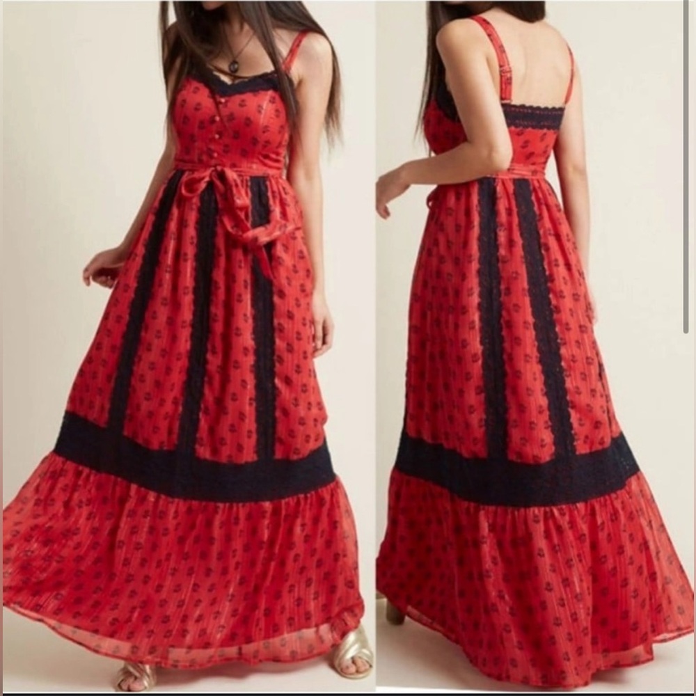 NWOT ModCloth boho long sleeveless dress ☀️Host Pic!☀️